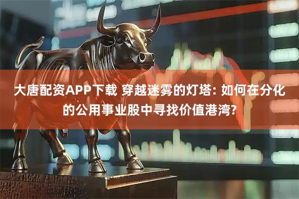 大唐配资APP下载 穿越迷雾的灯塔: 如何在分化的公用事业股中寻找价值港湾?